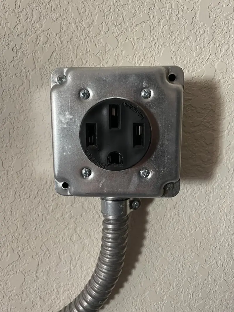 NEMA 14-50 outlet installed for Smart Home Electrical in Enterprise
